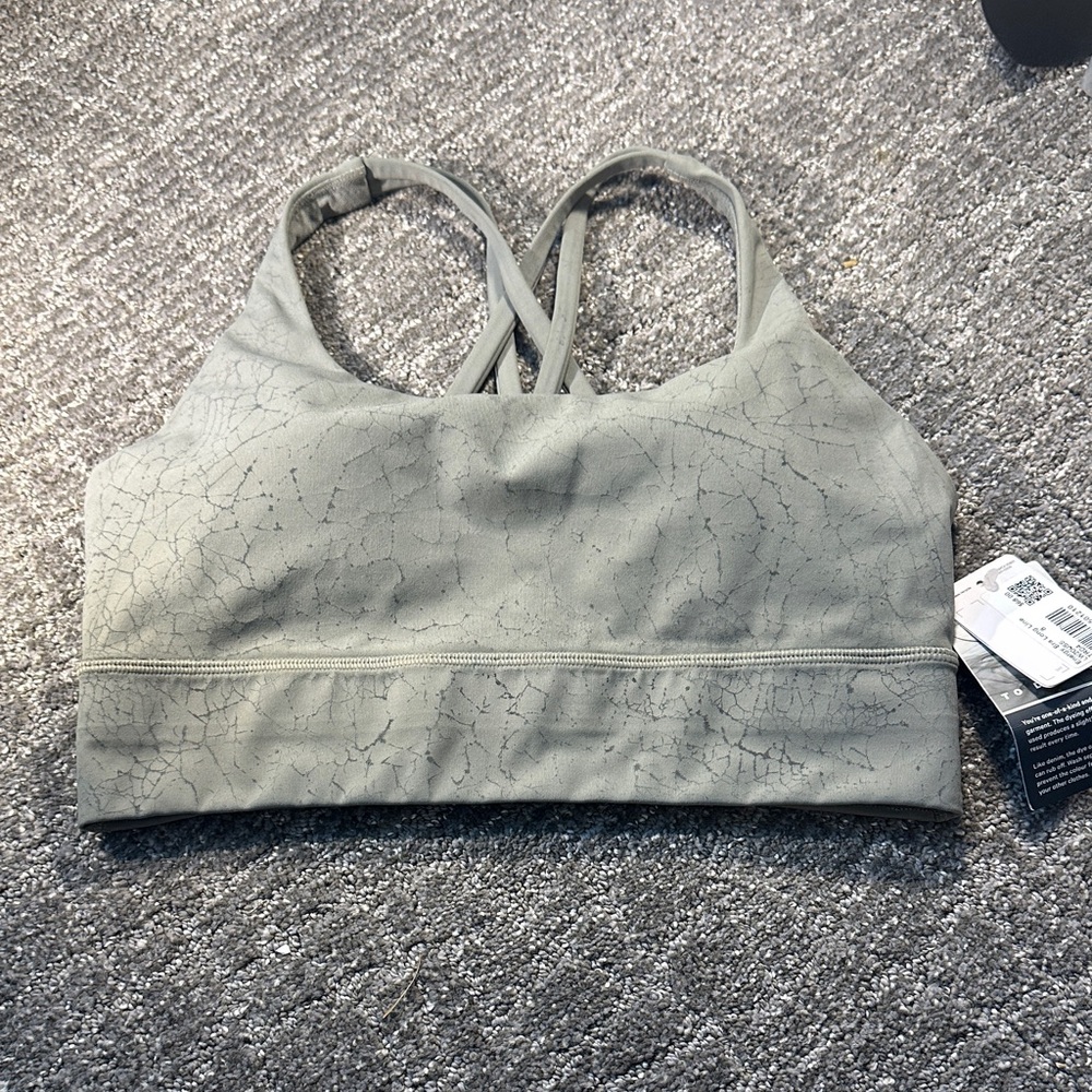 Lululemon Athletica Cracked Gray Sports Bra